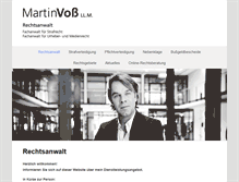 Tablet Screenshot of martinvoss.com